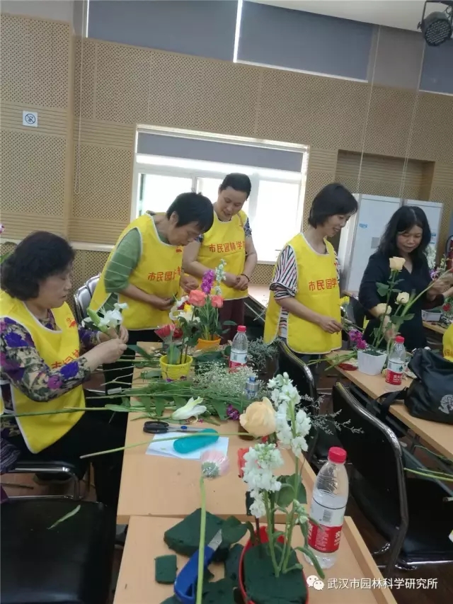 赏新优花卉，学艺术插花 ――记市园林科研院2017年科技活动周 市民园林学校第3期活动