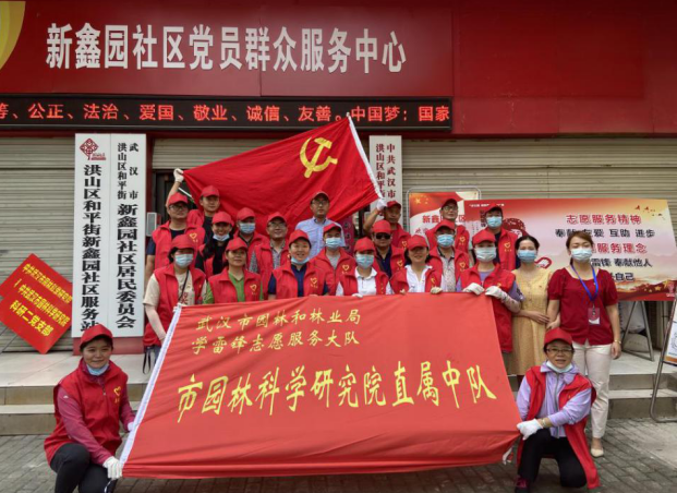 志愿活动党员行，下沉社区创文明