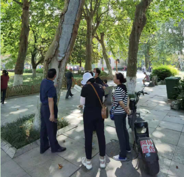 前往中山公园开展植物养护技术指导